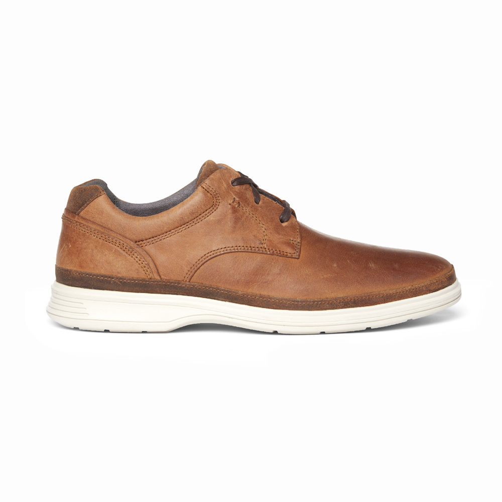 Tenis Rockport Homem Marrom - Dress Sports 2 Go Plain Toe - 23841EQZV